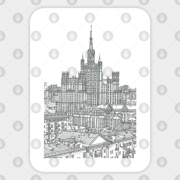 Moscow Sticker by valery in the gallery